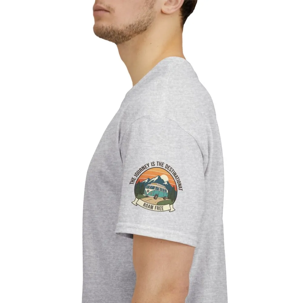 4416858987001039188_2048.jpeg Unisex Heavy Cotton Tee — "The Journey Is The Destination" Roam Free Travel Shirt