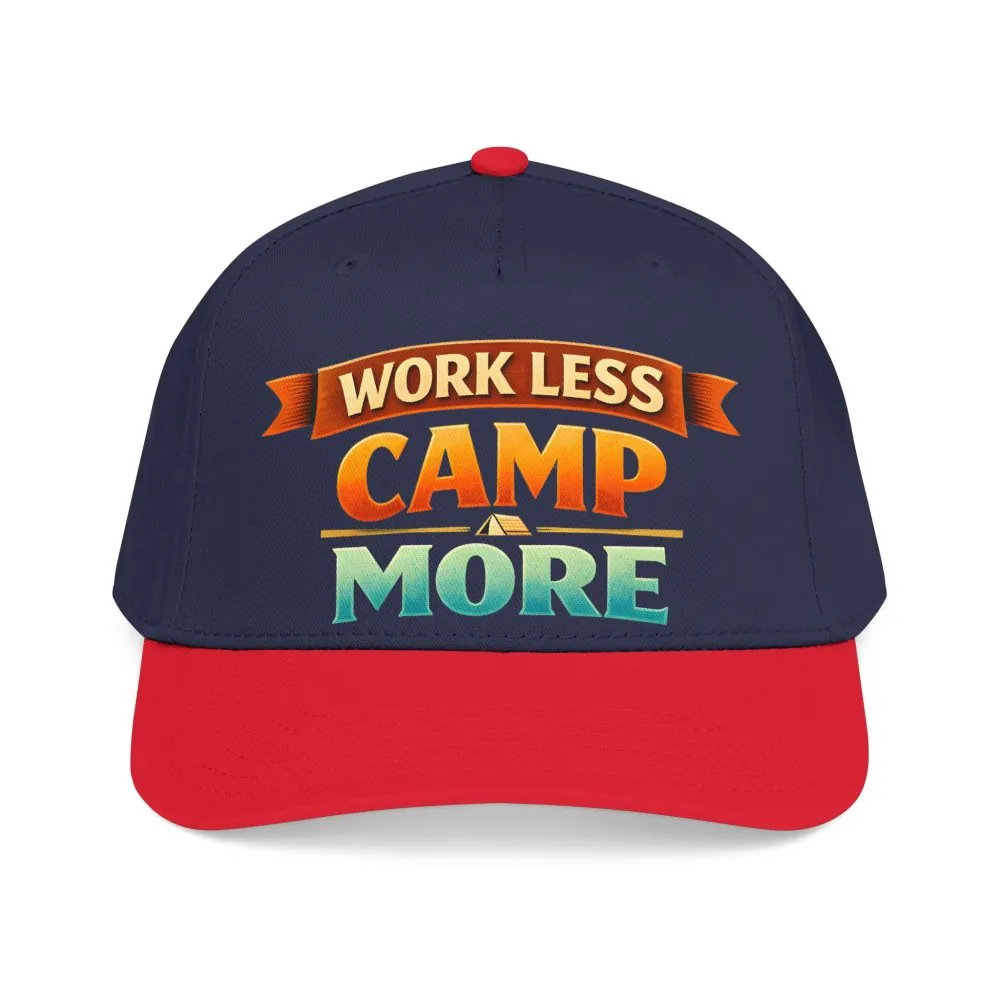 442072998949295705_2048.jpeg Baseball Cap - "Work Less-Camp More" Design Scenic-Line