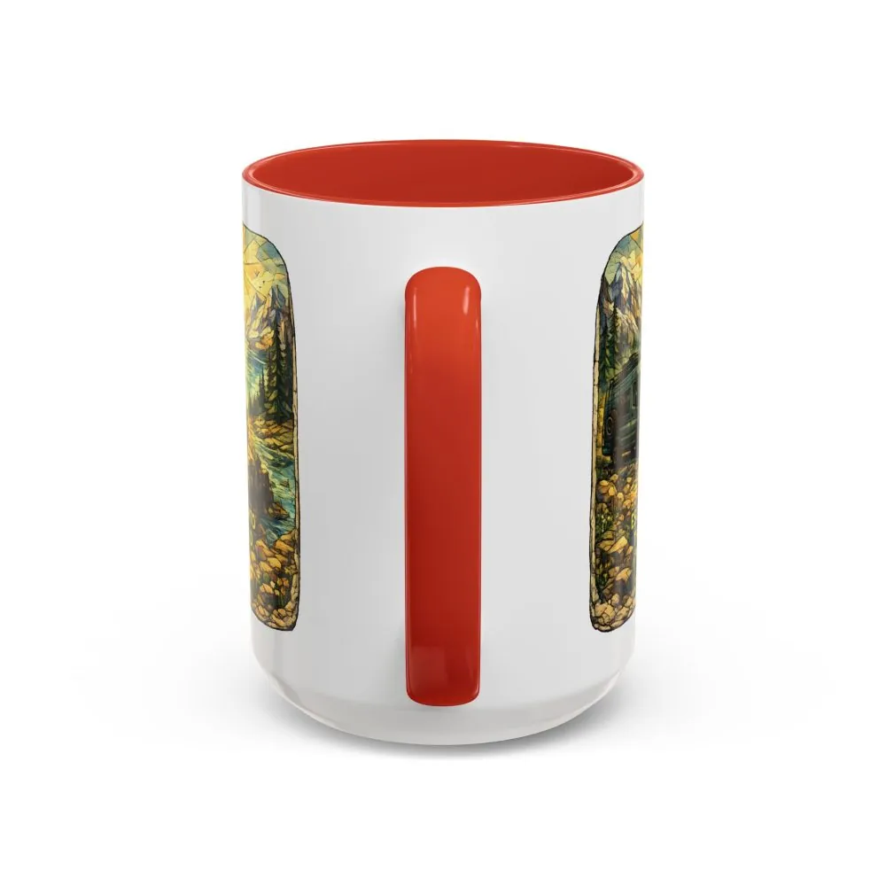 4432096636925775937_2048.jpeg Accent Coffee Mug (11, 15oz) — "Escape Into The Wild" Design Cubic-Line