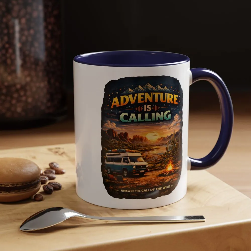 4433907627032212063_2048.jpeg Accent Coffee Mug (11, 15oz) — "Adventure Is Calling" Design Scenic-Line