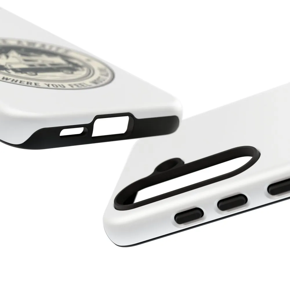 Phone Case — "Adventure Awaits-Go Where You Feel Most Alive" Camper Van Design
