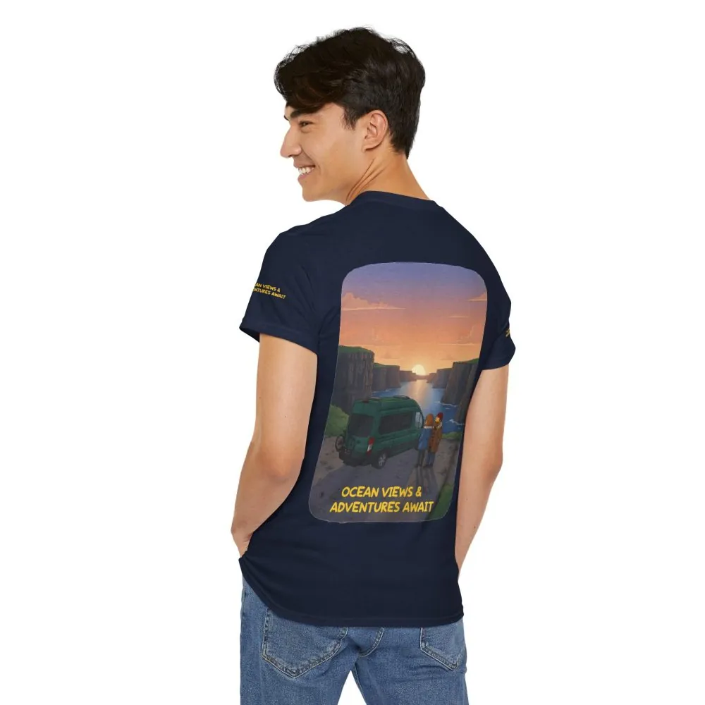 4482154856155465470_2048.jpeg Unisex Heavy Cotton Tee — "Ocean Views-Adventures Awaits" Design Sitcom-Line