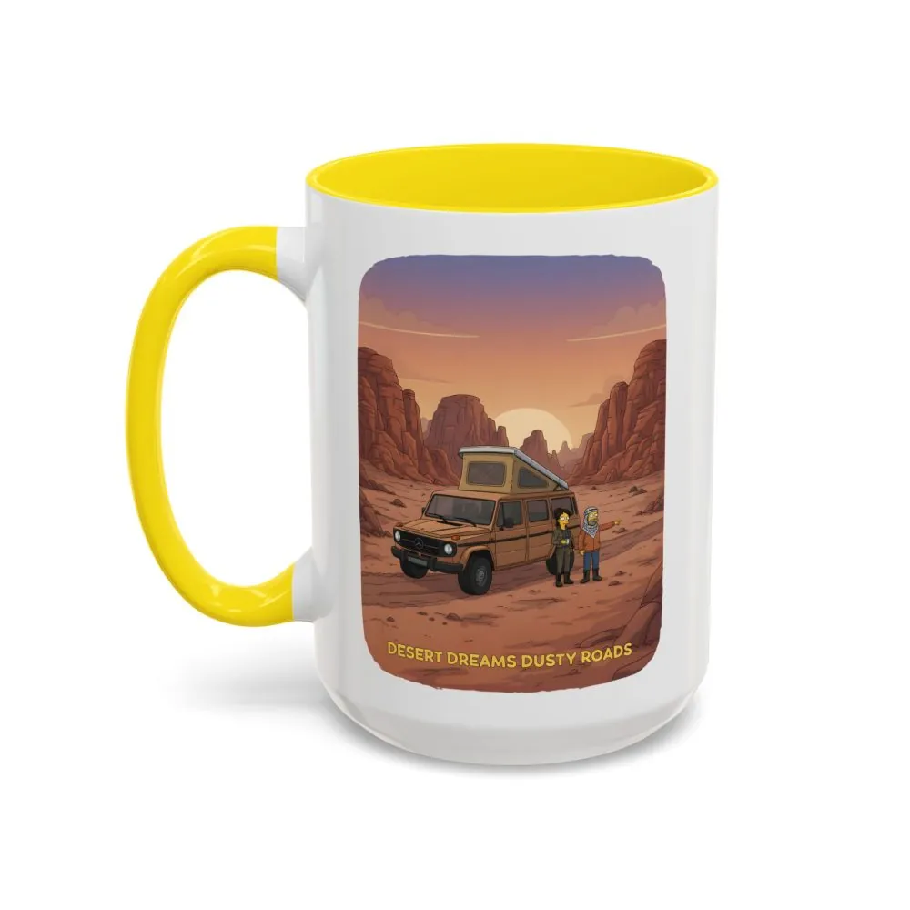 449758827780366004_2048.jpeg Accent Coffee Mug (11, 15oz) — "Desert Dreams Dusty Roads" Design Sitcom-Line