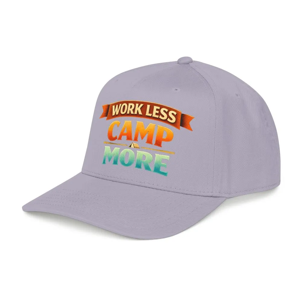 4521093252754783150_2048.jpeg Baseball Cap - "Work Less-Camp More" Design Scenic-Line