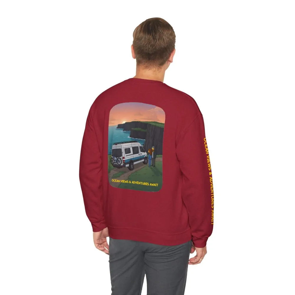 4548134043211158694_2048.jpeg Unisex Heavy Blend™ Crewneck Sweatshirt — "Ocean Views-Adventures Awaits" Design Sitcom-Line