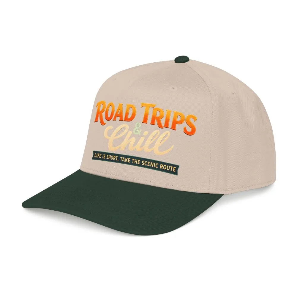 Baseball Cap - "Road Trips And Chill" Design Scenic-Line