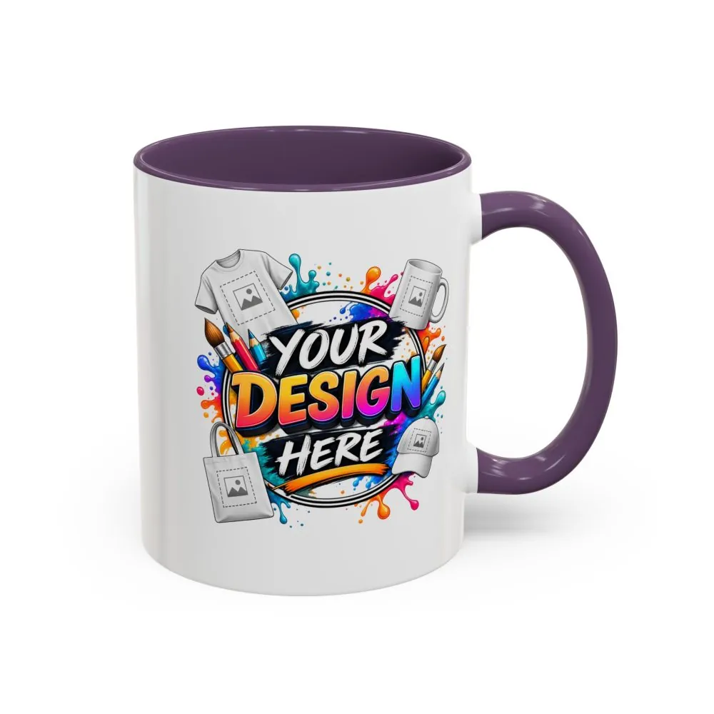4569163667063992139_2048.jpeg Accent Coffee Mug — Colorful 'Your Design Here' Artist Print (11/15 oz)