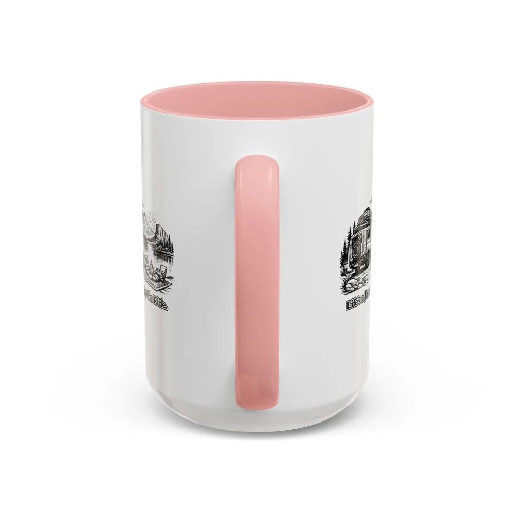 4586839520858361112_2048.jpeg Accent Coffee Mug (11, 15oz) — "Lifes A Journey,Enjoy The Ride" Design Minimal-Line