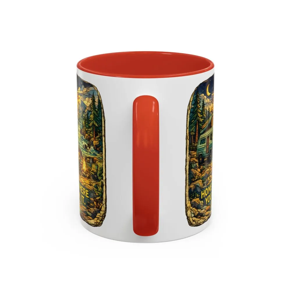 4601598888617058527_2048.jpeg Accent Coffee Mug (11, 15oz) — "Home Is Where You Park It" Design Cubic-Line