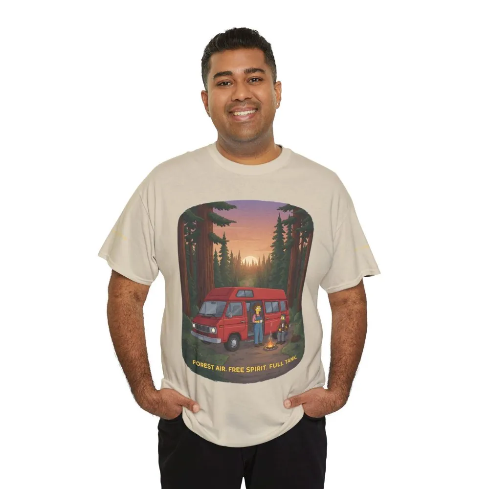 4620563459033850108_2048.jpeg Unisex Heavy Cotton Tee — "Forest Air Free Spirit Full Tank" Design Sitcom-Line
