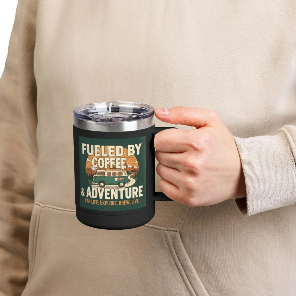4624916007852040038_2048.jpeg Coffee Mug Tumbler, 15oz — "Fueled by Coffee & Adventure"