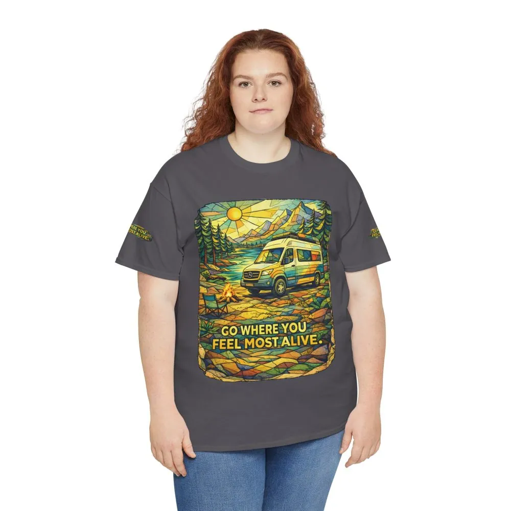 4643098591272630348_2048.jpeg Unisex Heavy Cotton Tee — "Go Where You Feel Most Alive" Design Cubic-Line