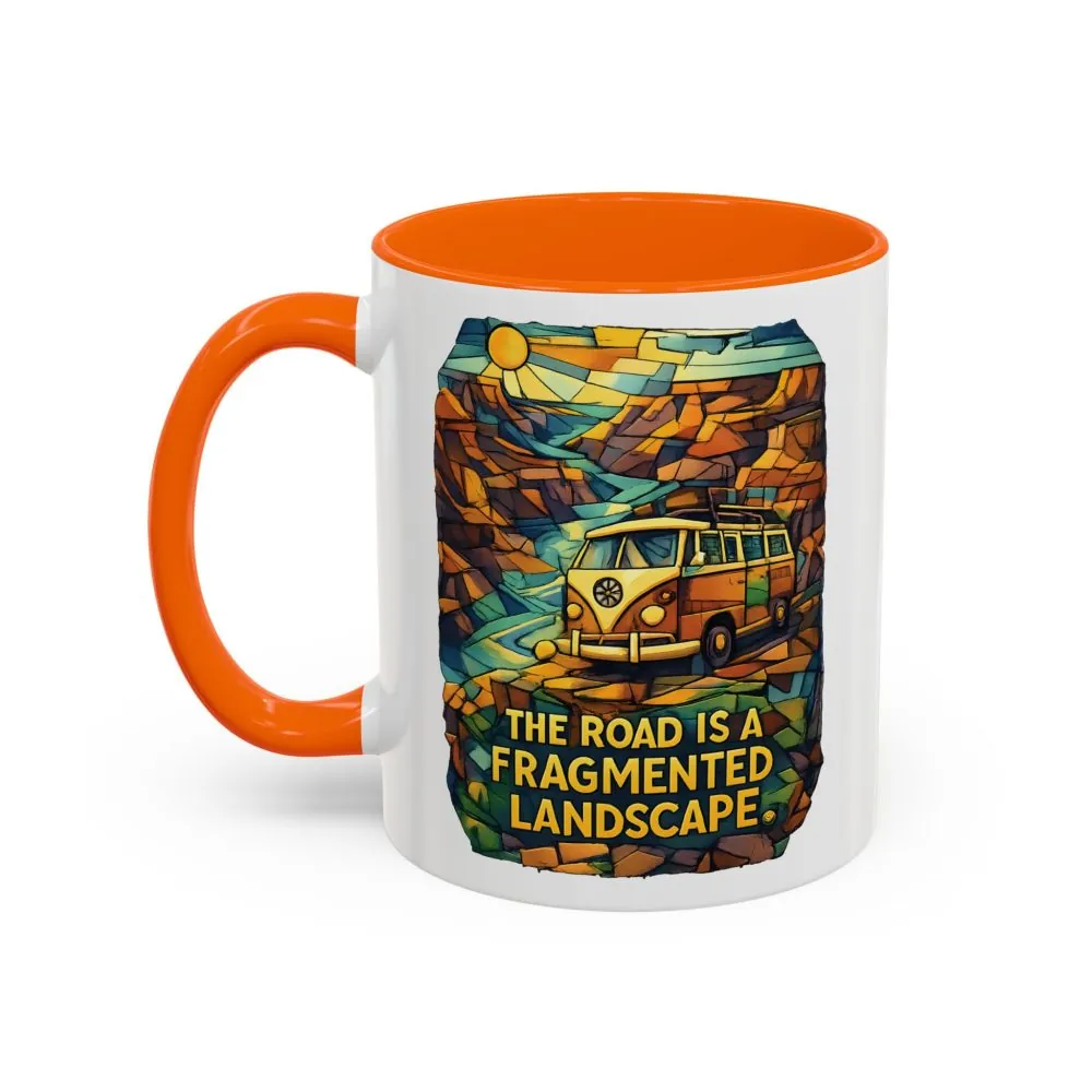 464748496311811137_2048.jpeg Accent Coffee Mug (11, 15oz) — "The Road Is A Fragmented Landscape" Design Cubic-Line