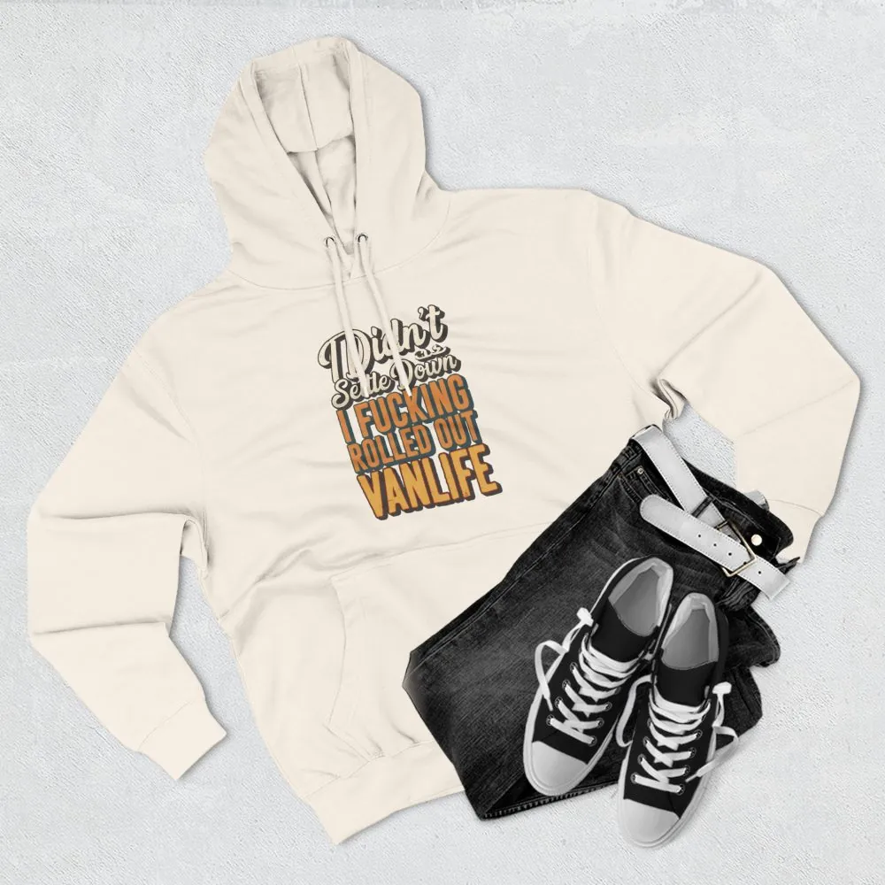 Three-Panel Fleece Hoodie - "Dind´t Settle Down" Design F**K-Line