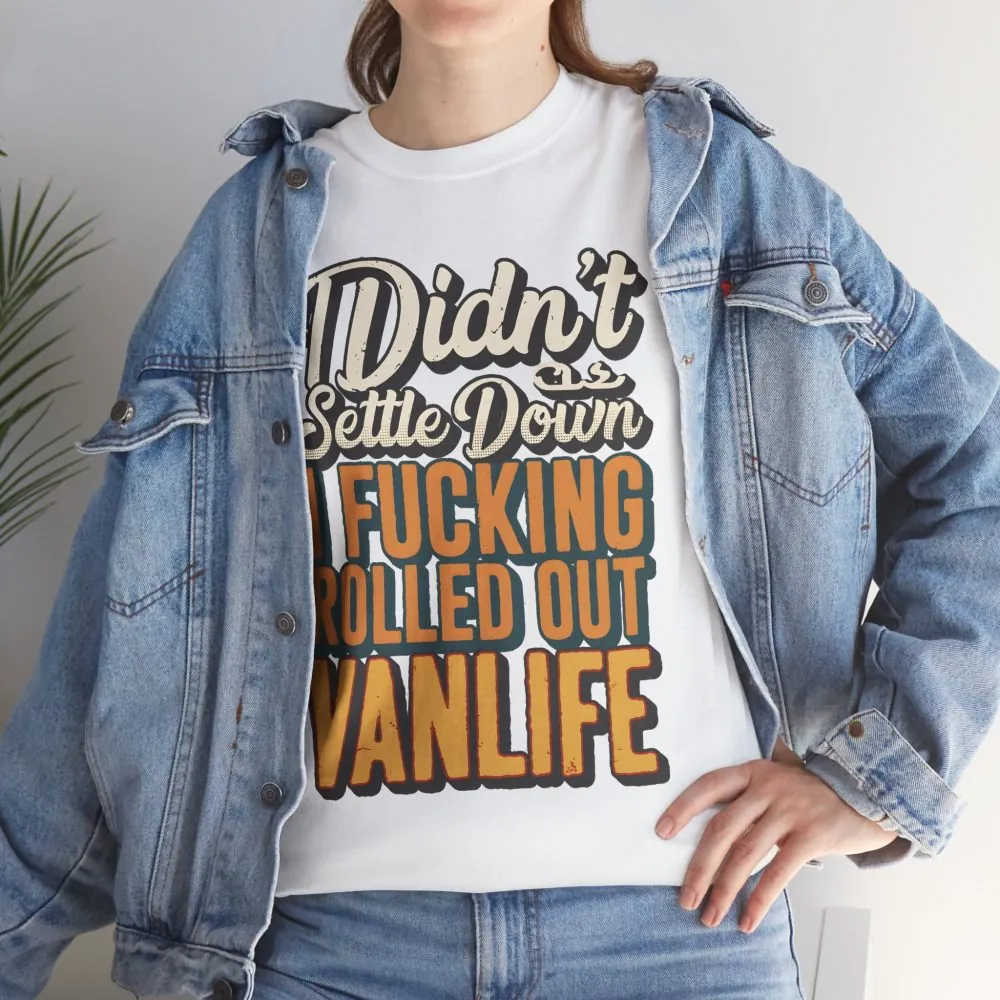 470508943019634433_2048.jpeg Unisex Heavy Cotton Tee — "Dind´t Settle Down" Design F**K-Line