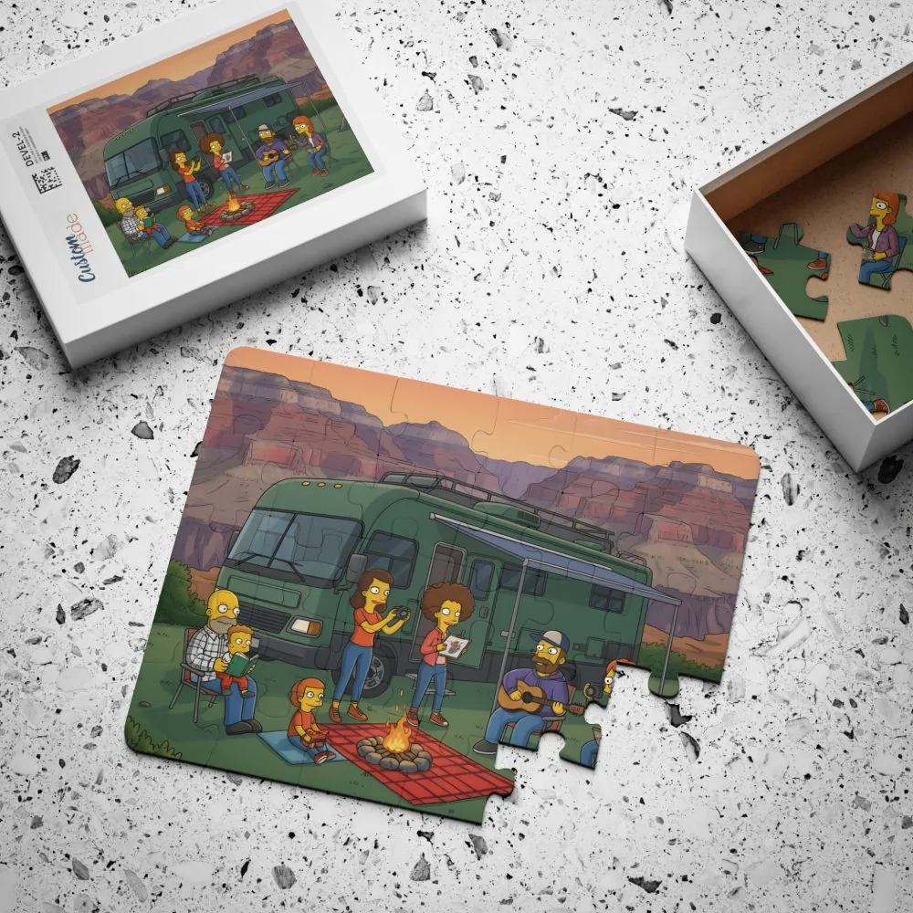 Kids' 30‑Piece Camping Puzzle — Scenic Campfire Jigsaw