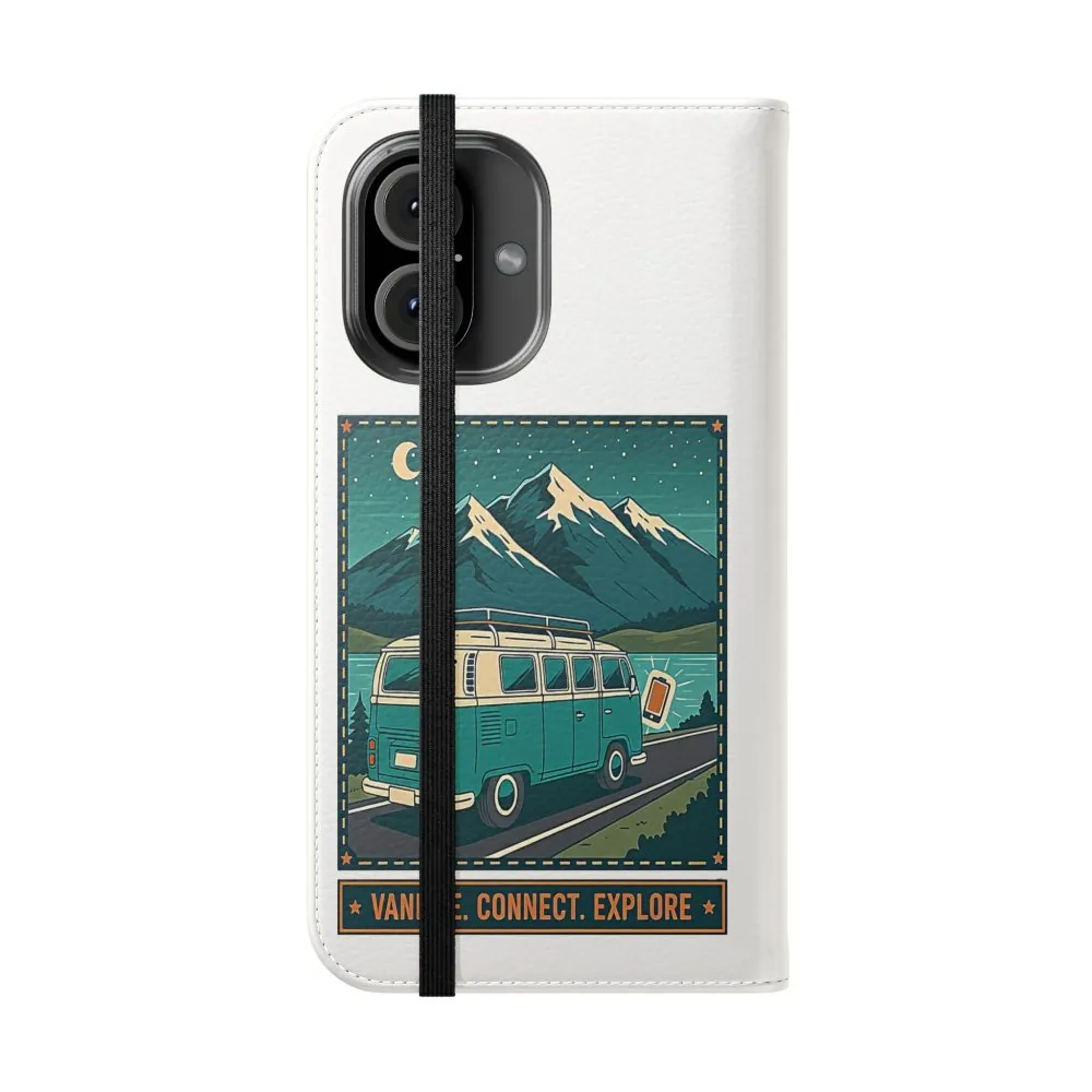 4736339993200077452_2048.jpeg Flip Phone Case — “WiFi Where the Roam Is” Vanlife Wallet Case