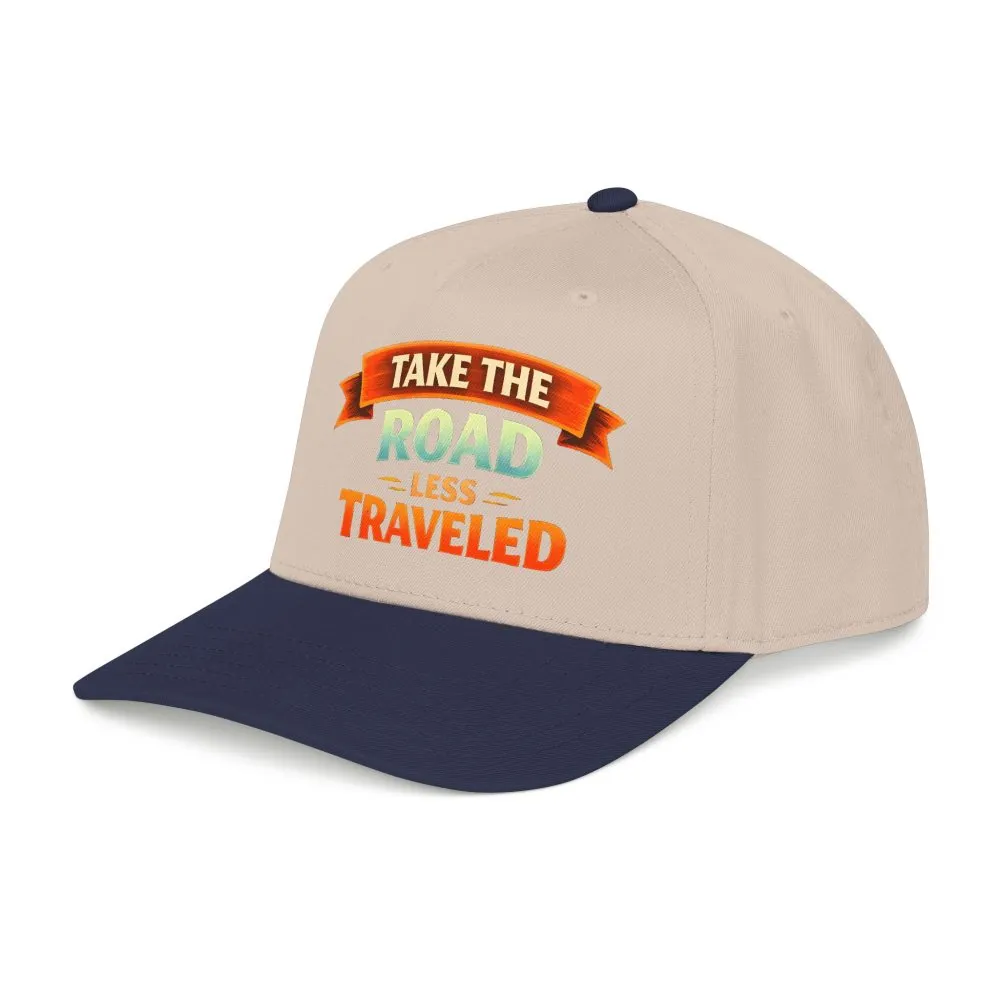 Baseball Cap - "Take The Road Less Traveled" Design Scenic-Line