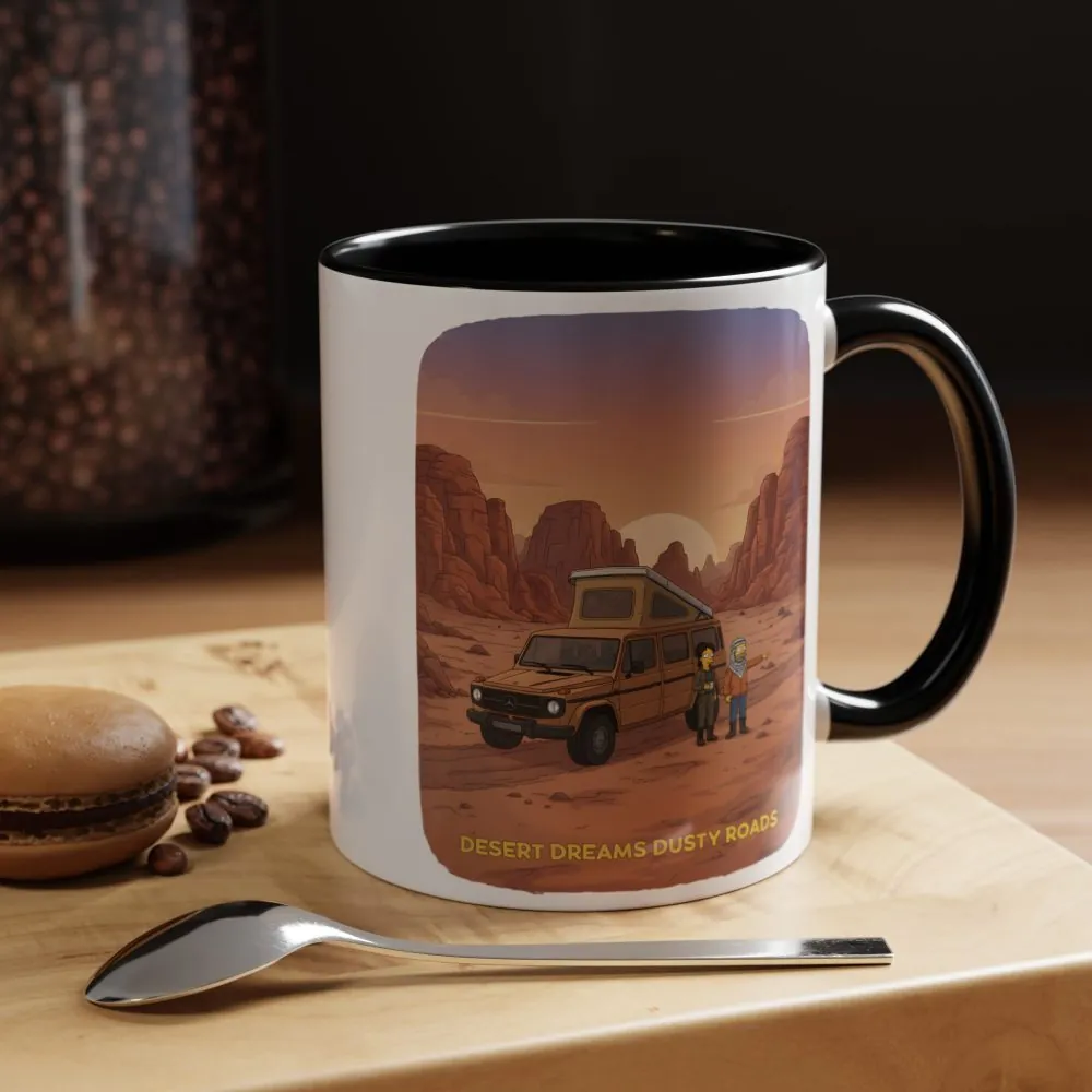 475508577388446700_2048.jpeg Accent Coffee Mug (11, 15oz) — "Desert Dreams Dusty Roads" Design Sitcom-Line