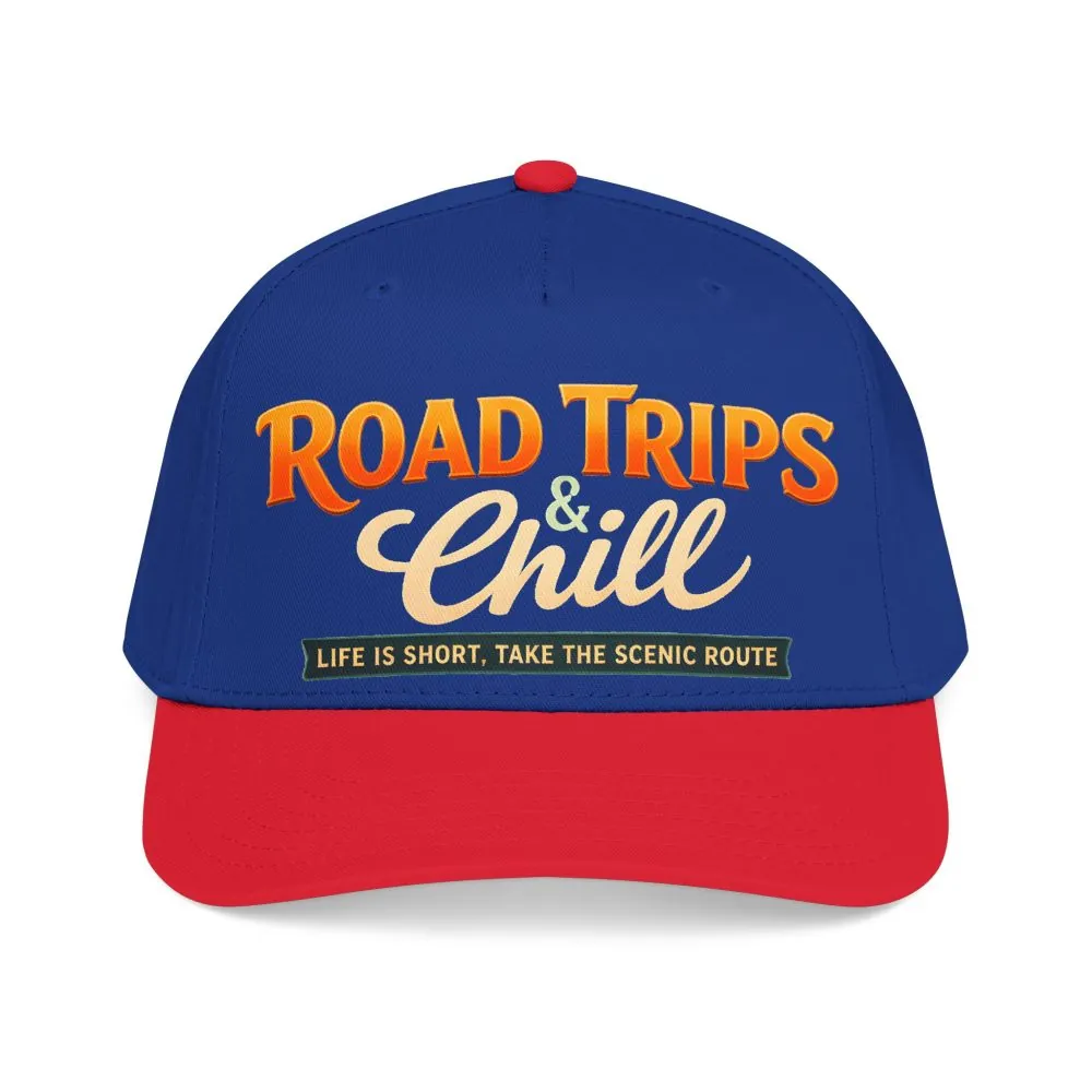 Baseball Cap - "Road Trips And Chill" Design Scenic-Line