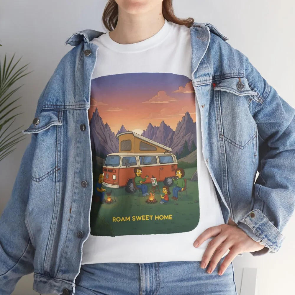 4781893576187224650_2048.jpeg Unisex Heavy Cotton Tee — "Roam Sweet Home" Design Sitcom-Line