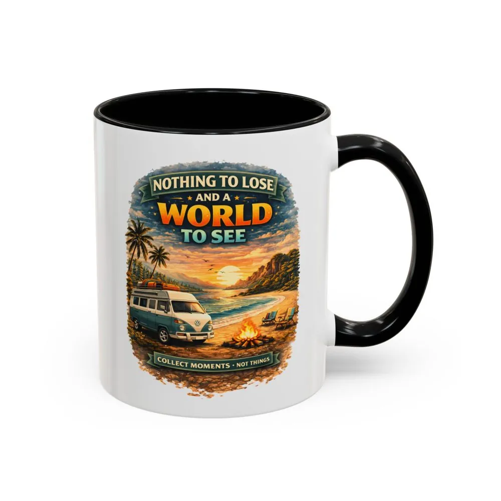 Accent Coffee Mug (11, 15oz) — "Nothing To Lose" Design Scenic-Line