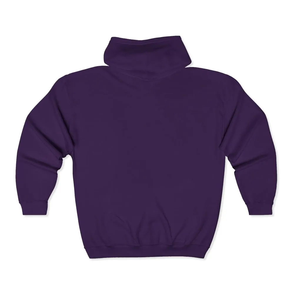Zip Hoodie — "Adventure Awaits-Go Where You Feel Most Alive" (Only Front Printed) Camper Van Adventure Zip-Up