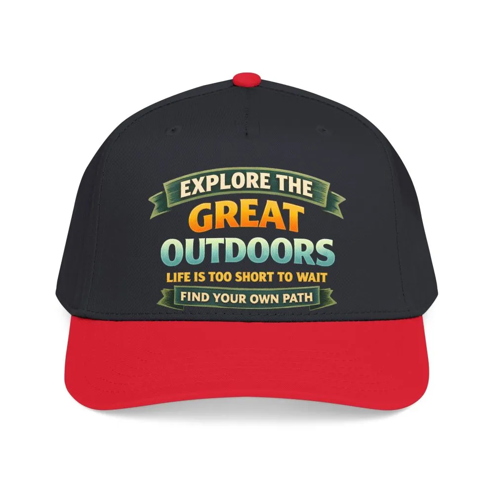 Baseball Cap - "Explore The Great Outdoors" Design Scenic-Line