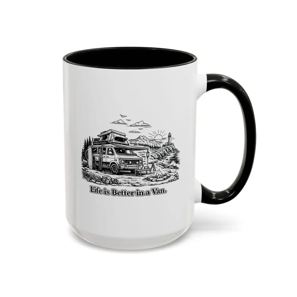 4885389813520360170_2048.jpeg Accent Coffee Mug (11, 15oz) — "Life Is Better In A Van" Design Minimal-Line