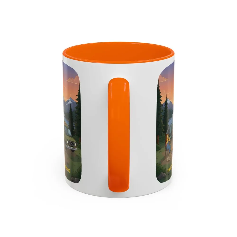 4902471356143394562_2048.jpeg Accent Coffee Mug (11, 15oz) — "Take The Scenic Route" Design Sitcom-Line