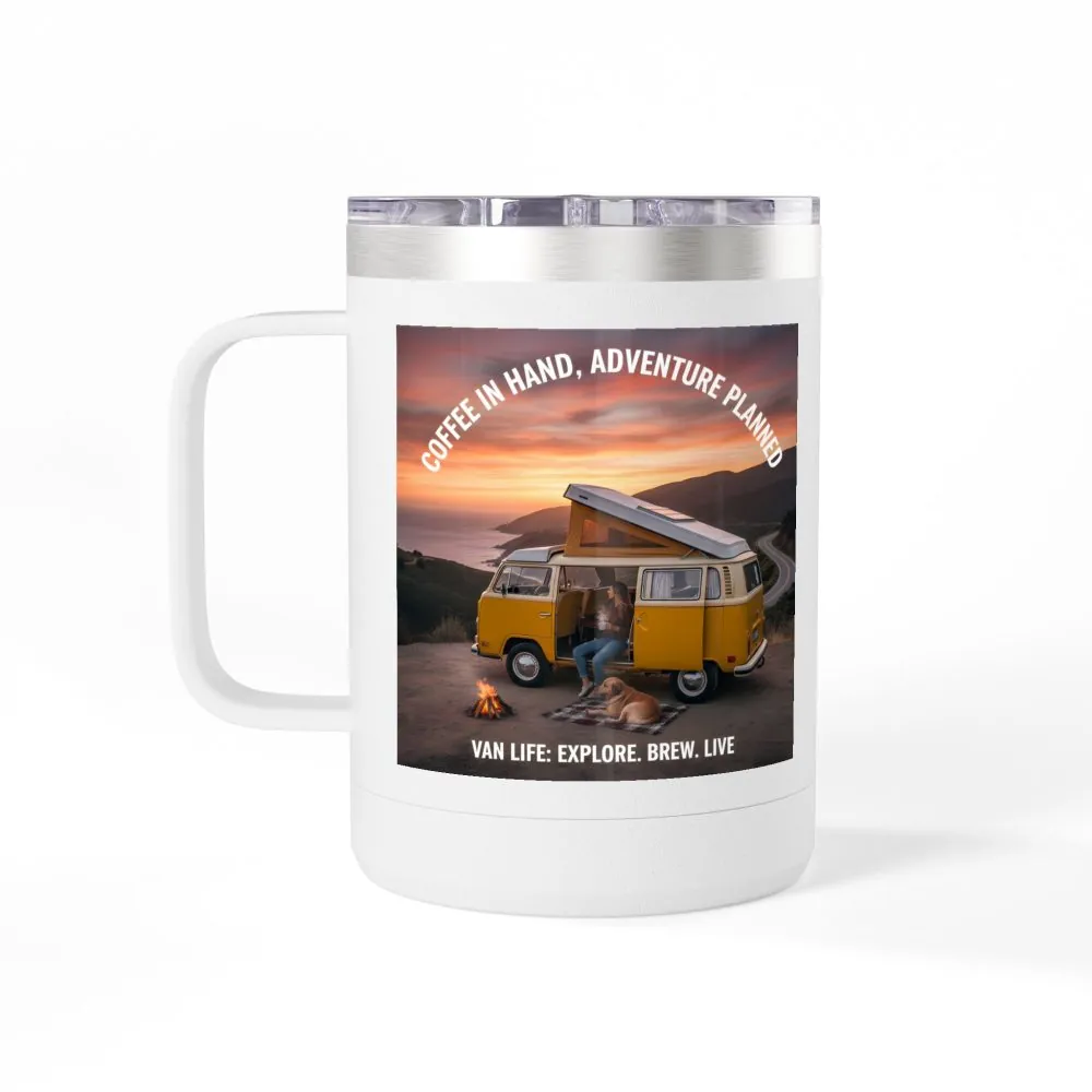 4918520768889252038_2048.jpeg Coffee Mug Tumbler, 15oz — "Coffee in Hand, Adventure Planned"