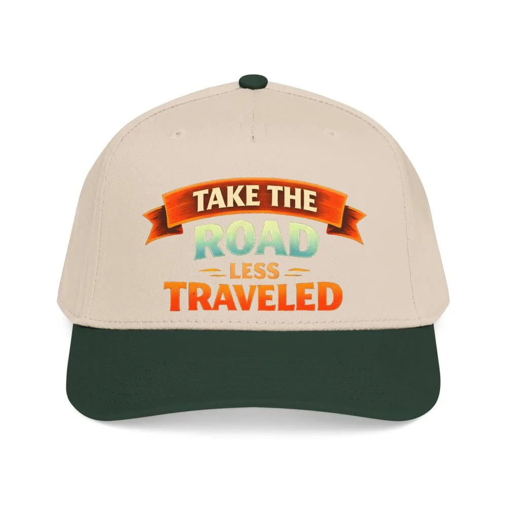 Baseball Cap - "Take The Road Less Traveled" Design Scenic-Line