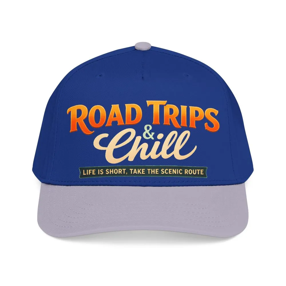Baseball Cap - "Road Trips And Chill" Design Scenic-Line