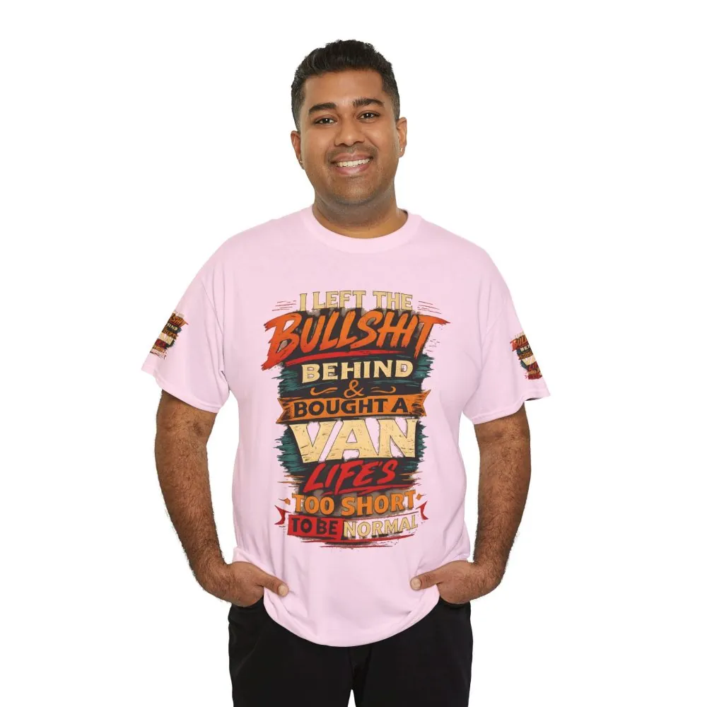 Unisex Heavy Cotton Tee — "I Left The Bullshit" Design F**K-Line
