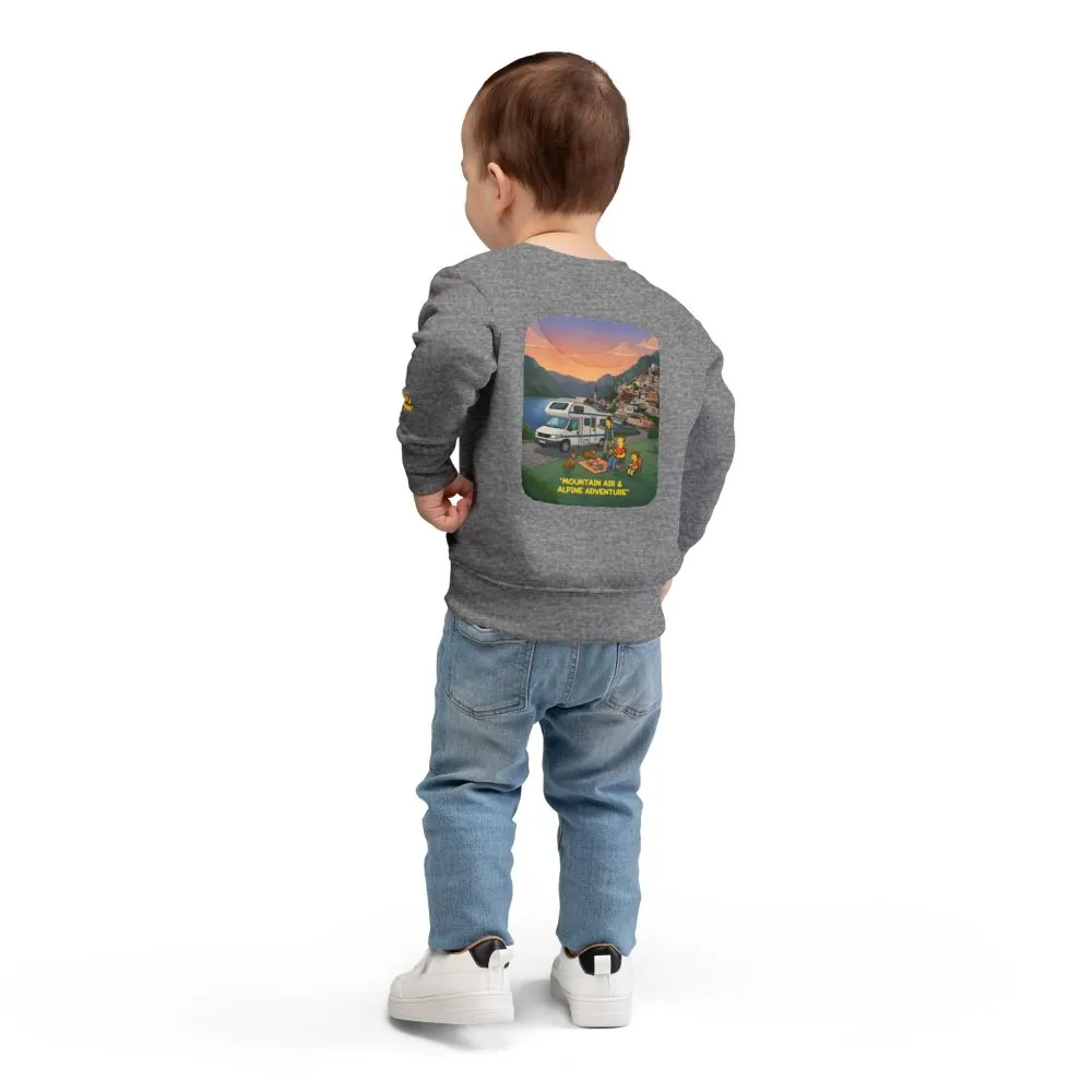 4948367118603072195_2048.jpeg Toddler Sweatshirt - "Mountain Air-Alpine Adventure" (Design Sitcom-Line)