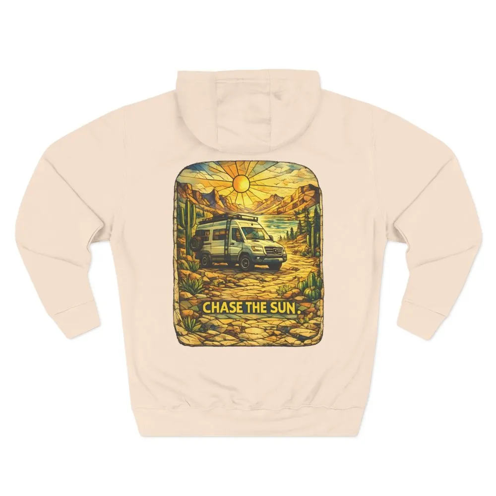 495749515656983723_2048.jpeg Three-Panel Fleece Hoodie - "Chase The Sun" Design Cubic-Line
