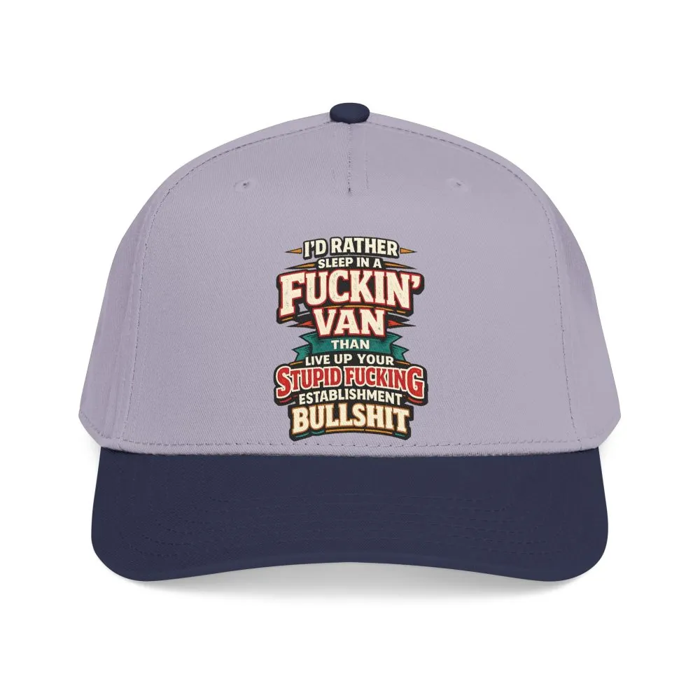 Baseball Cap - "I´d Rather Sleep in A Fucking Van" Design F**K-Line