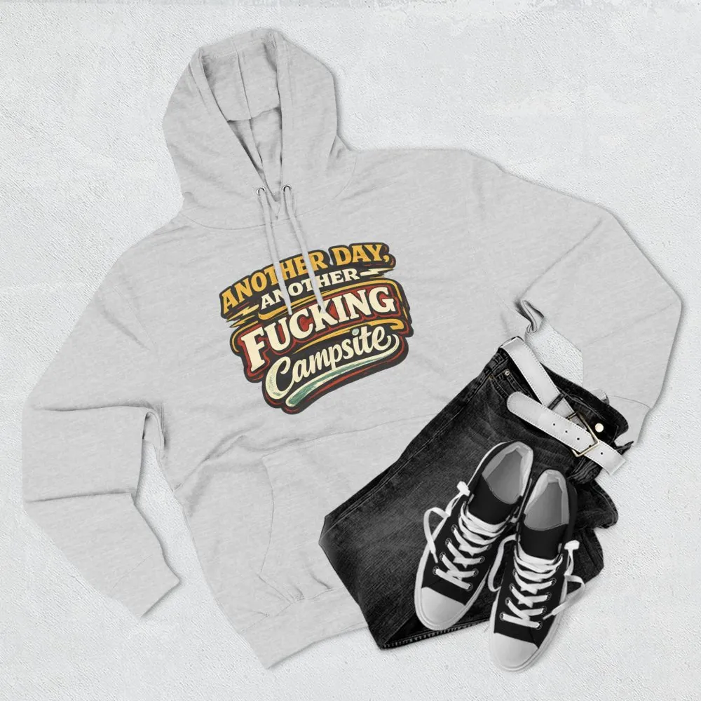 Three-Panel Fleece Hoodie - "Another Day" Design F**K-Line