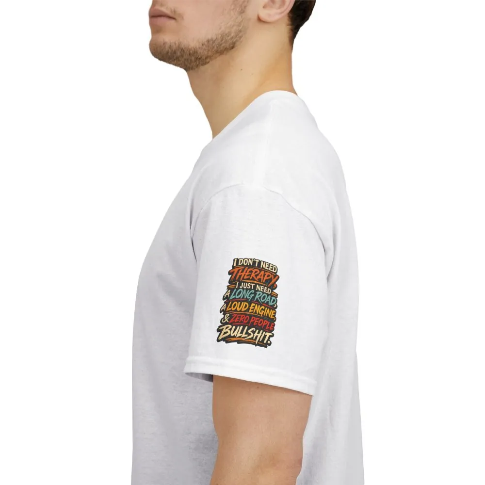 Unisex Heavy Cotton Tee — "I Dont Need Therapy" Design F**K-Line