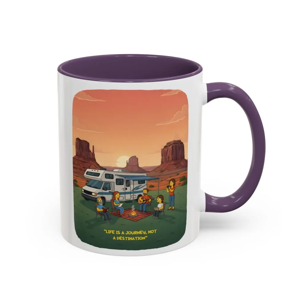 5022598830661185934_2048.jpeg Accent Coffee Mug (11, 15oz) — "Life Is A Journey-Not A Destination" Design Sitcom-Line