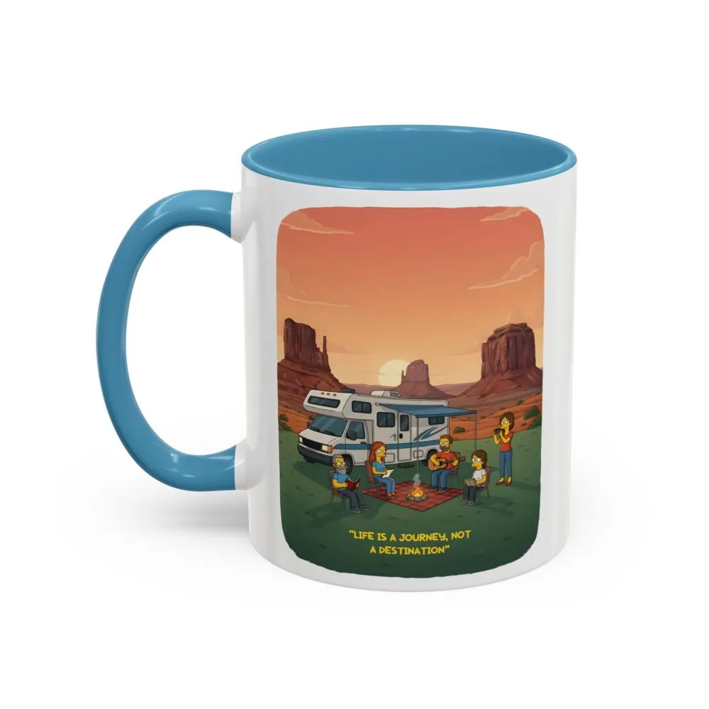5047756483940535033_2048.jpeg Accent Coffee Mug (11, 15oz) — "Life Is A Journey-Not A Destination" Design Sitcom-Line