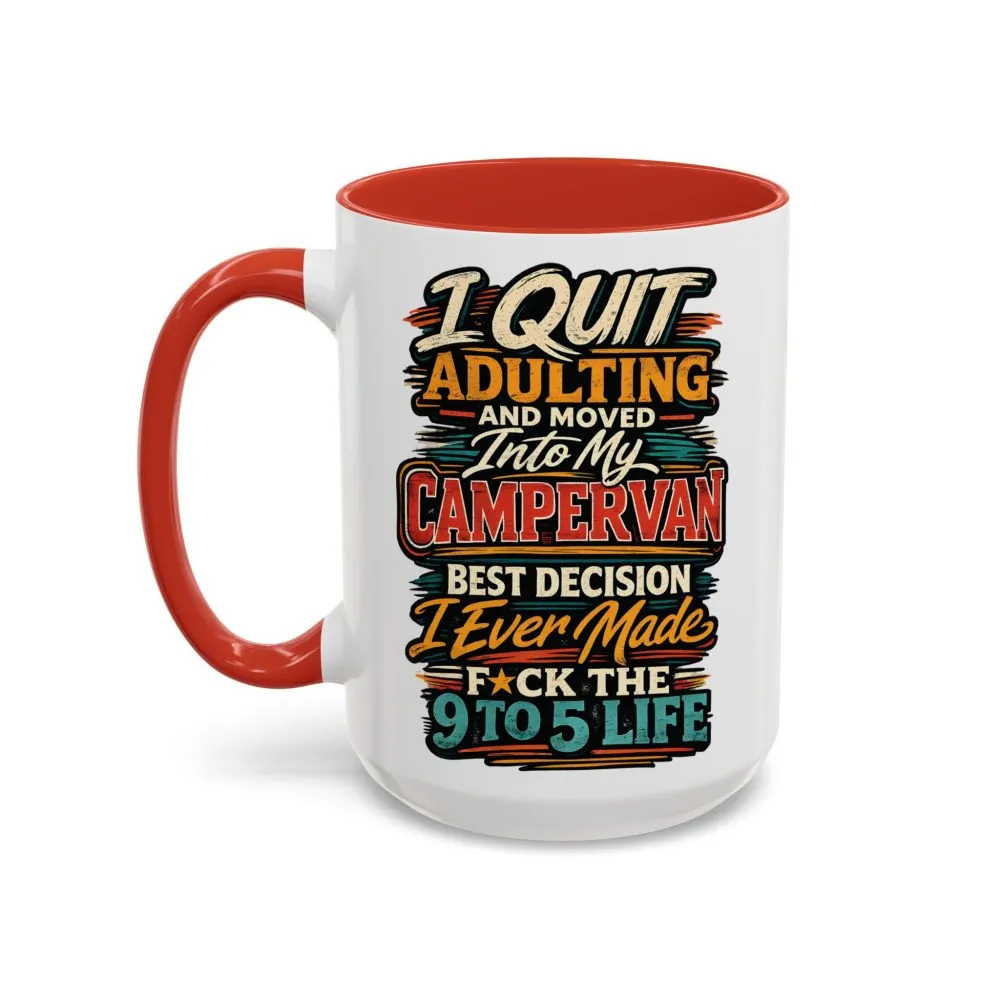 5065907493771960604_2048.jpeg Accent Coffee Mug (11, 15oz) — "I Quit Adulting" Design F**K-Line