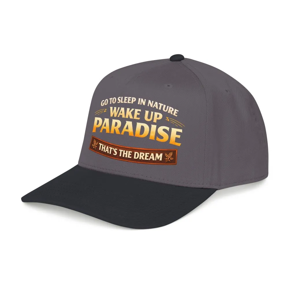 5076984381354368703_2048.jpeg Baseball Cap - "Go sleep Nature-Wake Up Paradise" Design Scenic-Line