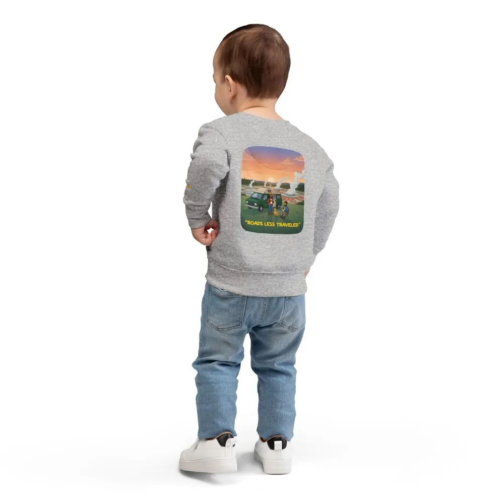 Toddler Sweatshirt - "Roads Less Traveled" (Design Sitcom-Line)