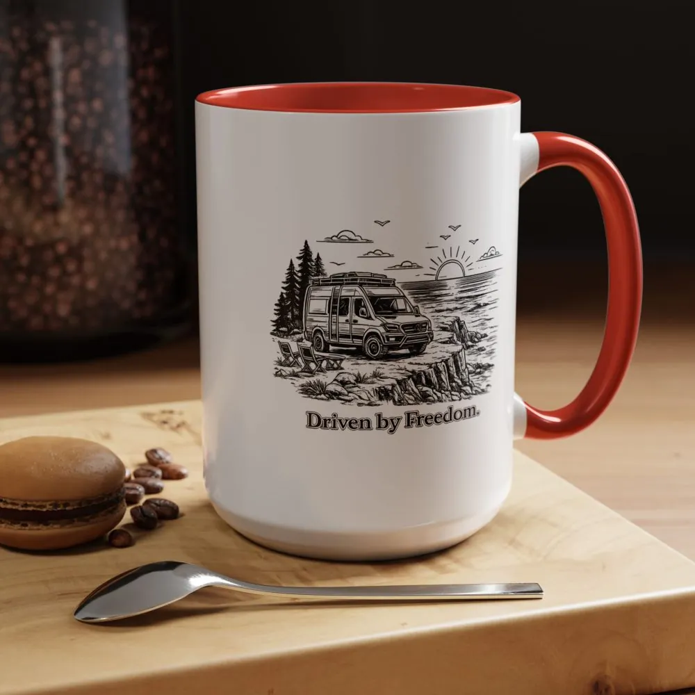 5143480667294894542_2048.jpeg Accent Coffee Mug (11, 15oz) — "Driven By Freedom" Design Minimal-Line