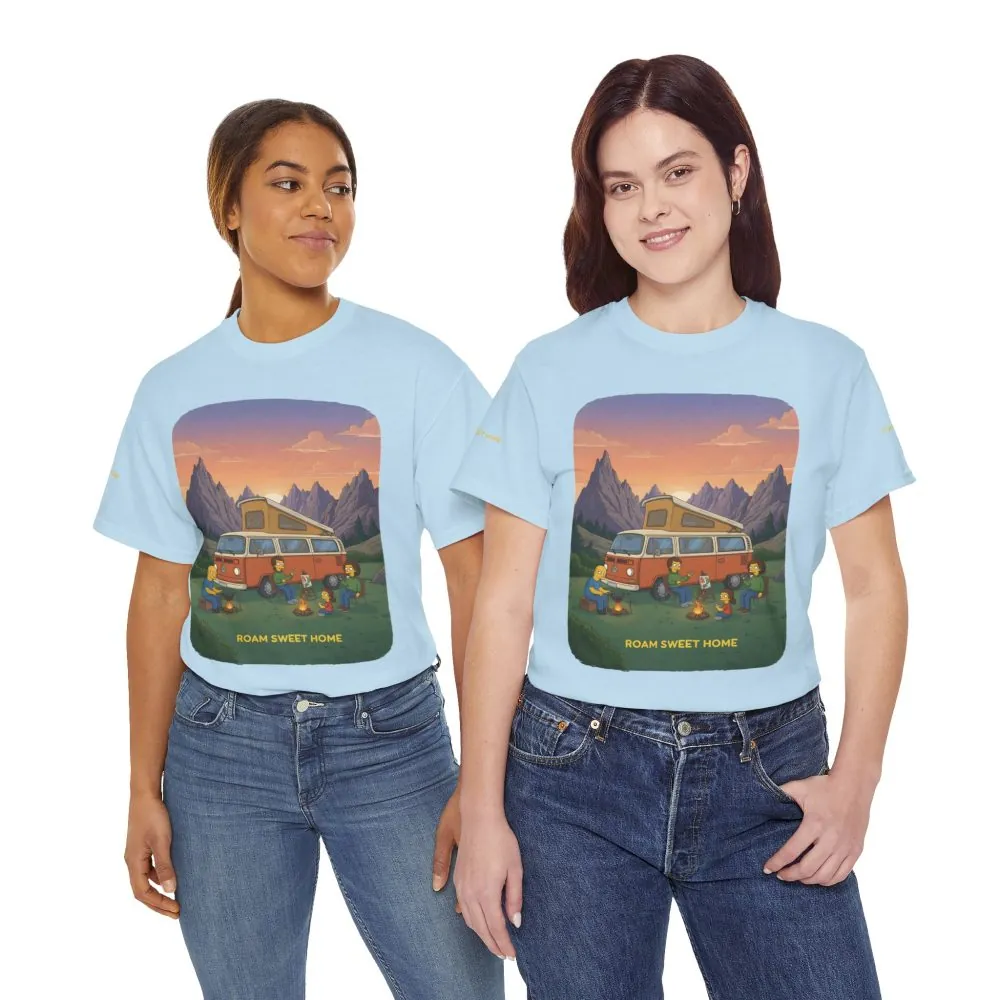 5201827941325822452_2048.jpeg Unisex Heavy Cotton Tee — "Roam Sweet Home" Design Sitcom-Line