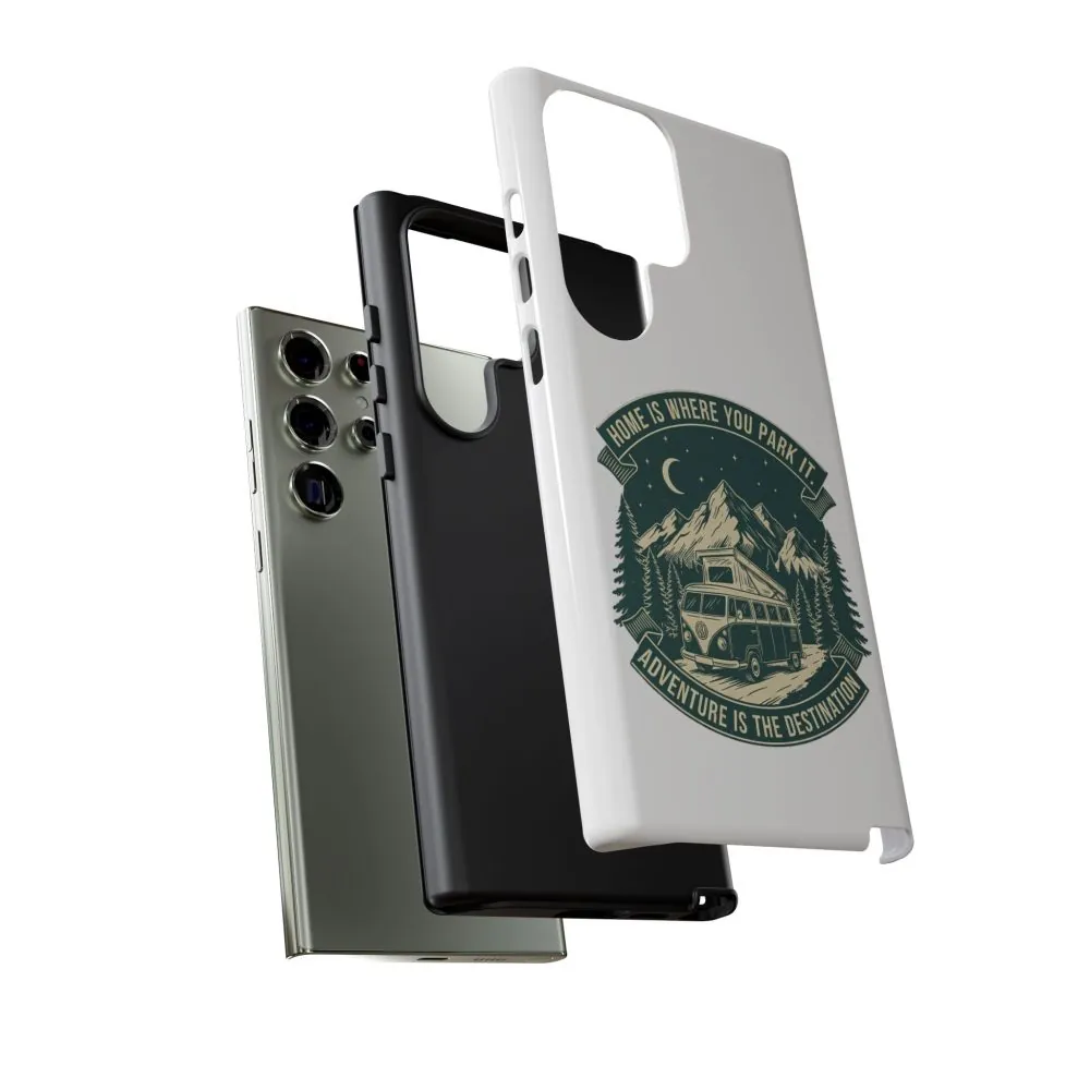 523009284099474685_2048.jpeg Phone Case — "Home Is Where You Park It-Adventure is the destination" Camper Van Design
