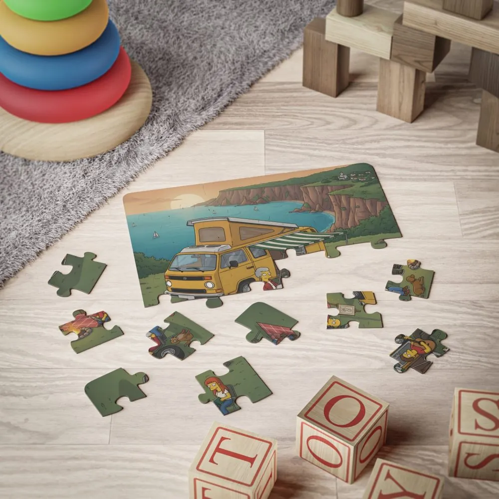 Kids' 30‑Piece Camping Puzzle — Scenic Camper Puzzle