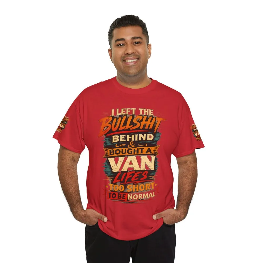 Unisex Heavy Cotton Tee — "I Left The Bullshit" Design F**K-Line