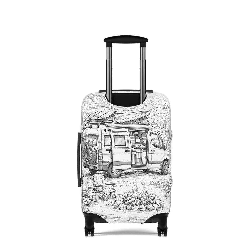5250608055825630692_2048.jpeg Luggage Cover — Adventure Camper Sketch Travel Suitcase